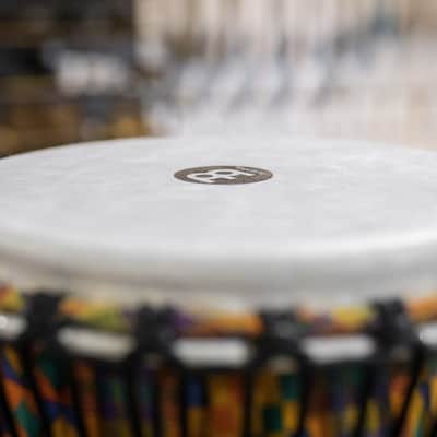 Meinl 10" Rope Tuned Travel Series Djembe - Kenyan Quilt image 3