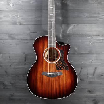 Taylor 324ce Next Generation Acoustic-Electric Guitar – V-Class Bracing, Mahogany Shaded Edgeburst image 2