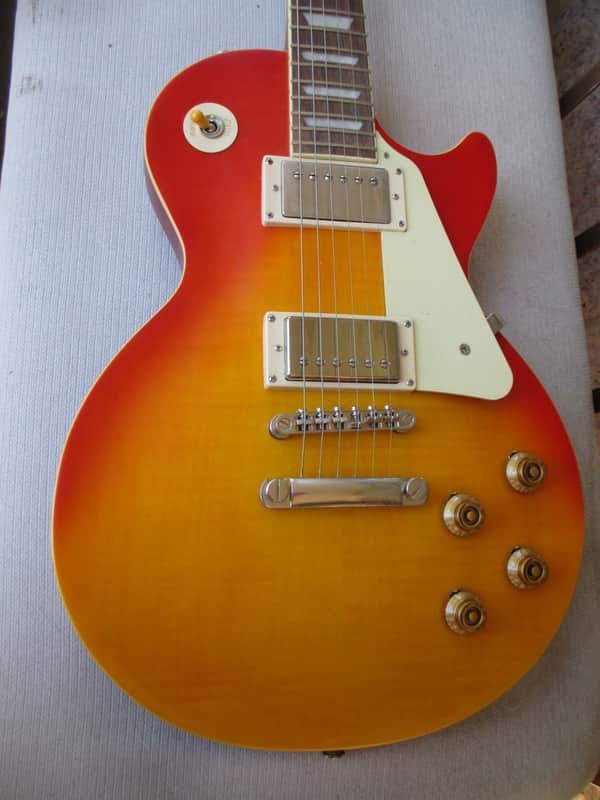 Epiphone Limited Edition 1959 Les Paul Standard Electric Guitar Satin Aged Dark Cherry Burst image 1