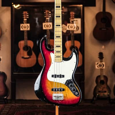 1970s Belamy J-style Bass sunburst Bild 2