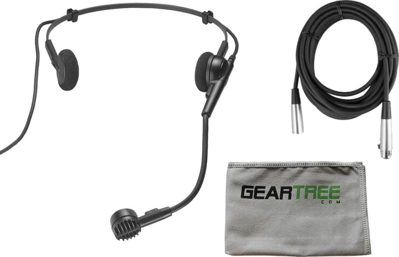 Audio Technica PRO8HEX Hypercardioid Dynamic Headworn Mic w/ Cable, Geartree Cloth image 1