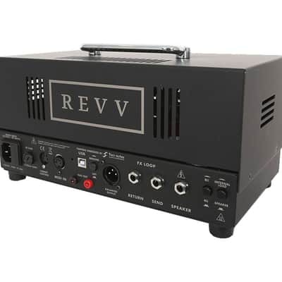 REVV D20 20-Watt Guitar Amp Head with Two Notes Torpedo-Embedded Reactive Load & Virtual Cabinets - Black image 4