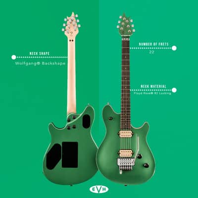 EVH Wolfgang Special 6-String Right-Handed Electric Guitar with Ebony Fingerboard, Maple Neck, and Basswood Body (Pelham Green) image 4