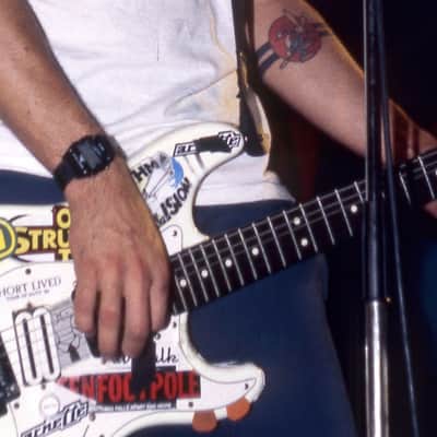 Guitar stickers fender white strat pop punk decal old set 28 image 6