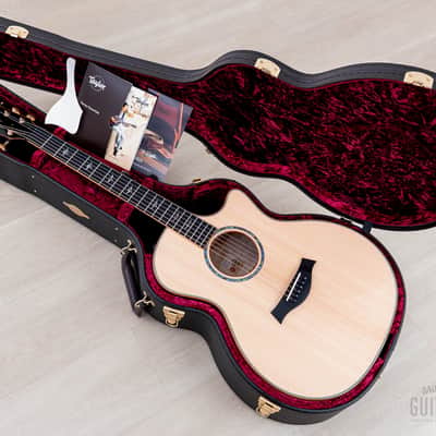 2023 Taylor Custom Grand Auditorium Acoustic Electric Guitar Trans Purple w/ Lutz Spruce + Quilted Maple image 20