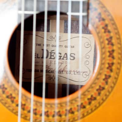 Hand made in Japan 197x EL DEGAS ED200 Super Sounding Vintage Classical Guitar image 10