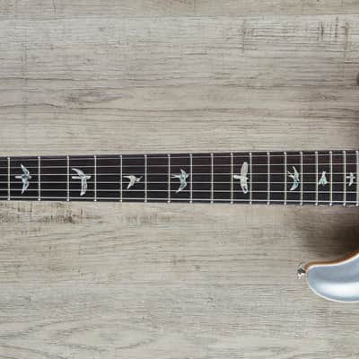 PRS Paul Reed Smith Custom 24-08 Electric Guitar Platinum Metallic Natural Back image 6