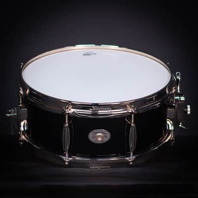 Slingerland 14" x 5.5" Studio King Snare Drum, Del Norte Black, Nickel Hardware image 2