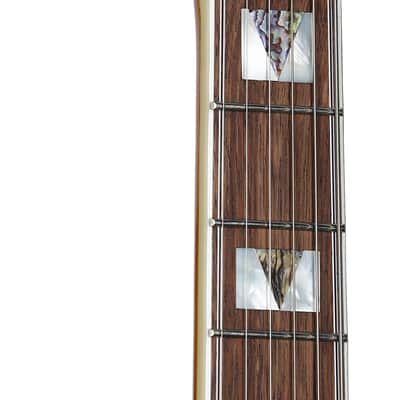 Epiphone Sheraton Semi-Hollow Body Electric Guitar, Left-Handed (with Gig Bag), Natural image 5