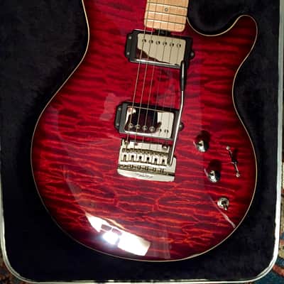 Ernie Ball Music Man 25th Anniversary (Reflex/Game Changer) Venetian Red Burst image 1