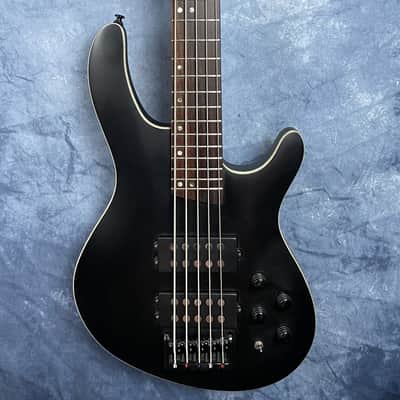 Cort C5H Artisan Series 5 String Active Bass Guitar in Satin Black image 1