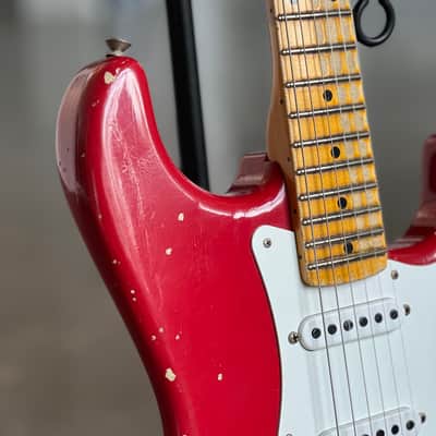 Fender Custom Shop 1955 Heavy Relic Stratocaster Dakota Red image 2