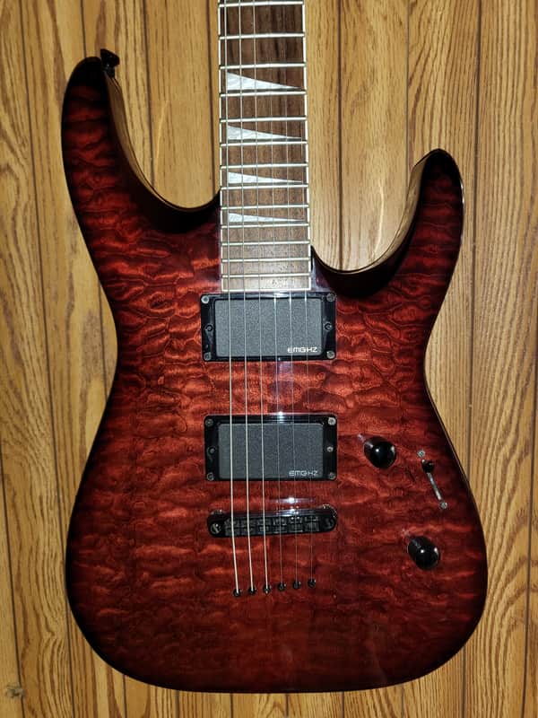 Jackson X Series DKXT Dinky 2012 Transparent Quilted Red image 1