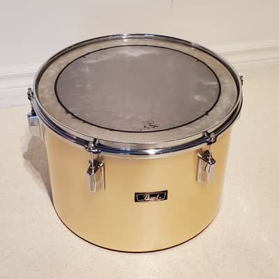 VTG 1970 PEARL 14"x10" Gold Satin "Phenolic" Power Tom Drum  - Gorgeous Clean A+ image 2