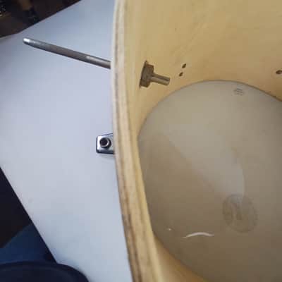 Kent 14x22" Bass Drum Gold Sparkle Vintage 60s 2Ply Maple 6Lug Chrome+Kick Spurs image 10