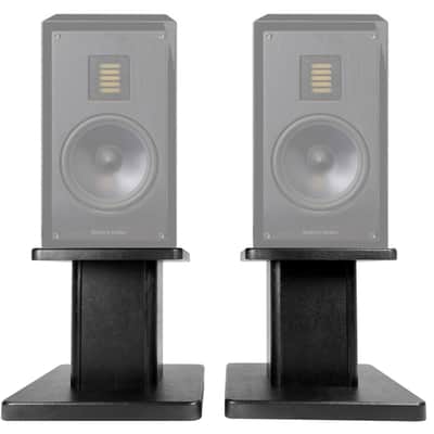 8” Black Bookshelf Speaker Stands For Pair MartinLogan LX16 Bookshelf Speakers image 1