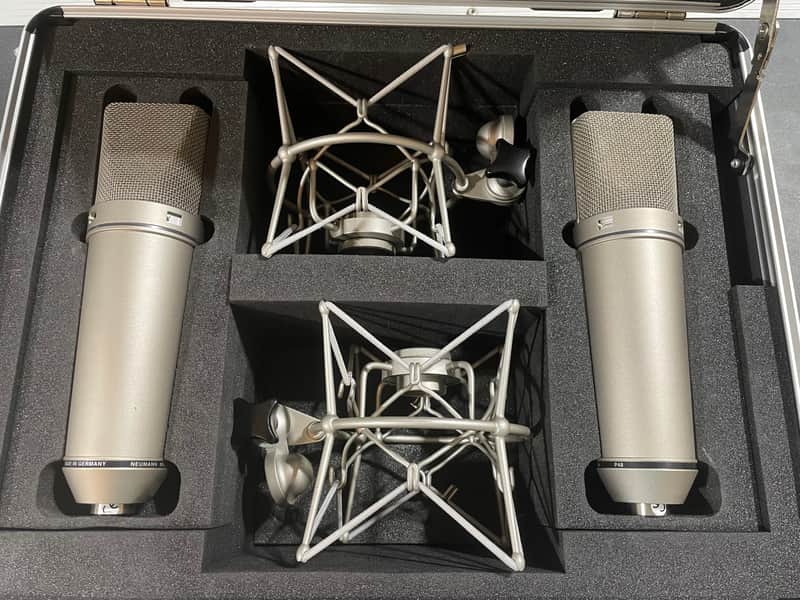 Neumann U87 AI Stereo Pair - Nickel image 1