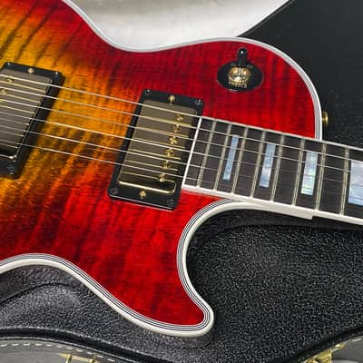 NEW! Gibson Les Paul Custom Axcess - Bengal Burst - ABSOLUTELY KILLER Flame! Only 8 lbs - Authorized Dealer - G07283 image 2