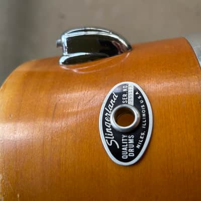 Slingerland Concert toms 8” & 10” Natural Finish image 8