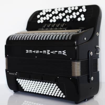 NEW Weltmeister Romance 703 Button Accordion, made in Germany, 96 Bass buttons, 5 Row Accordion B Griff, Black, Straps and Case, Shipping from USA image 6