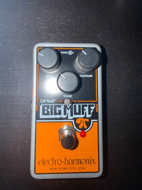 never used Electro-Harmonix Op Amp Big Muff Pi Reissue 2017 - Present - Black/Orange image 1