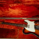 fender Custom Telecaster 1961  (rare)- Sunburst (refin), replaced neck, Super Rare Blonde Fender case!!
