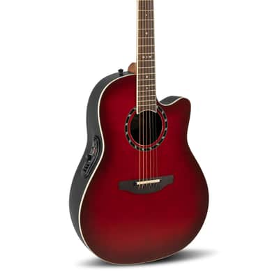 Ovation Electric Acoustic Guitar Pro Series Standard Balladeer 2771AX - Solid A-Grade Sitka Spruce Top - Deep Contour Lyrachord Body - Strings Adamas Nuova Coated - Cherry Burst - 2771AX-CCB-G image 1