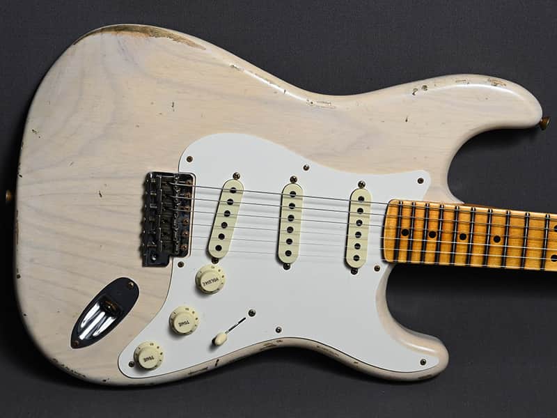 Fender Custom Shop Stratocaster 1957 Relic Aged White Blonde image 1
