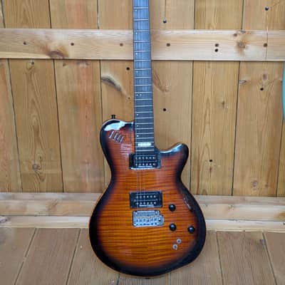 Godin LGXT Cognac Burst Flame AA - Excellent Condition image 1