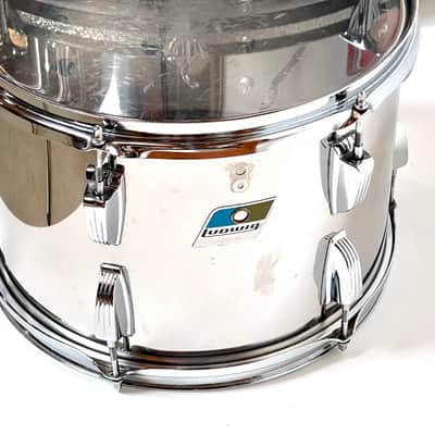 Ludwig 1970s Stainless Steel Drum Kit 24" 16" 13" 12" Big Beat shell pack image 10