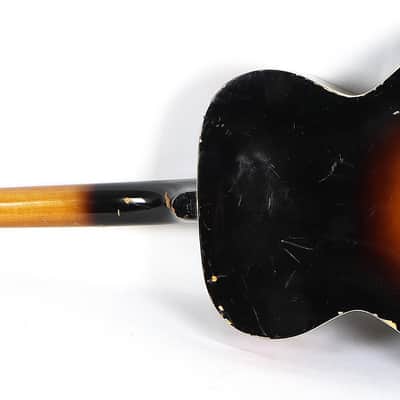 Vintage 1960s Kay P-3 Tobacco Sunbust Archtop Acoustic Guitar L-6955 image 4