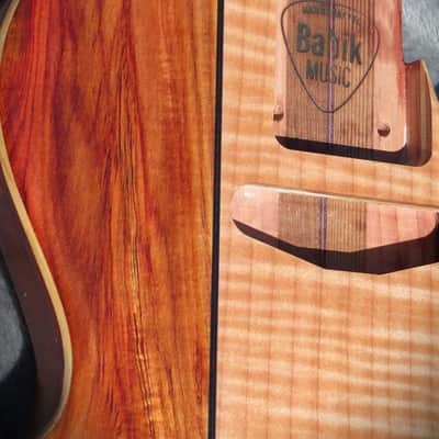 Babik Custom Telecaster Style body, Les Paul shape, Canary wood on Cedar, Light Weight, Handmade 2026 image 3