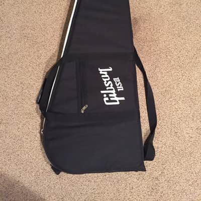 Gibson USA Gig Bag Soft Shell Guitar Case - Black w/White Plush Lining image 1