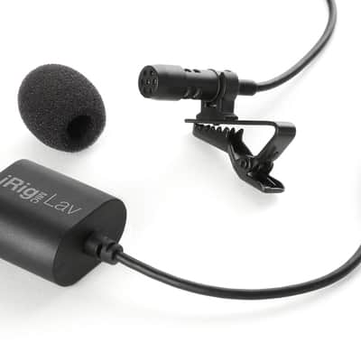 IK Multimedia iRig Mic Lav Lavalier Microphone for Smartphones and Tablets with Foam Pop Shield image 1