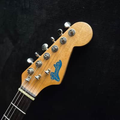 1963 Fender Duo-Sonic with Rosewood Fretboard - Transparent Red under Purple image 12