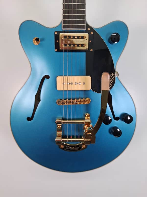 Gretsch G2655TG-P90 Limited Edition Streamliner Center Block Jr. with Bigsby 2018 - Present - Riviera Blue Satin image 1