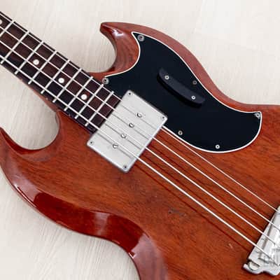 1963 Gibson EB-0 Cherry Vintage Short Scale SG Bass, 100% Original w/ Case image 7