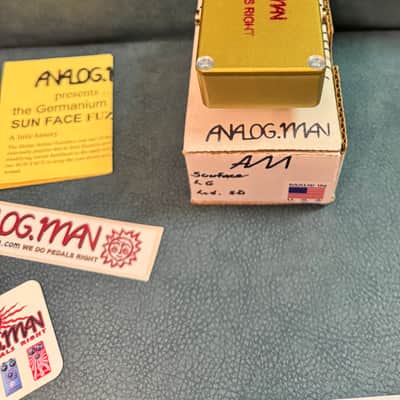Analogman Sun Face LG - Germanium Fuzz w/Sun Dial Knob and LED image 8