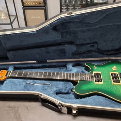 1989 Andy Farrell EVH Eddie Van Halen Signature British Racing Green Burst British UK Custom Shop Boutique Luthier Masterbuilt Master Built Electric Wolfgang Guitar Pre-Music Man Pre-Peavey PRE-PRODUCTION PROTOTYPE image 2