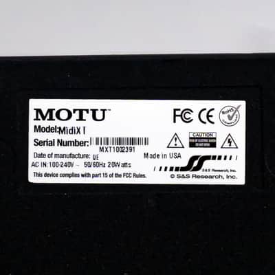 MOTU MIDI Express XT USB 8-In / 8-Out USB MIDI Interface with SMPTE and MMC image 6
