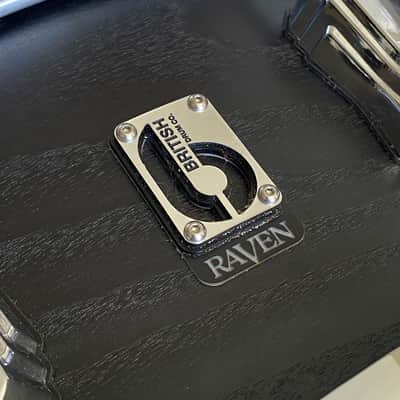 British Drum Company Raven 14x6" Birch / Ash 10-Lug Snare Drum 2025 - Present - Black Ash Satin image 1