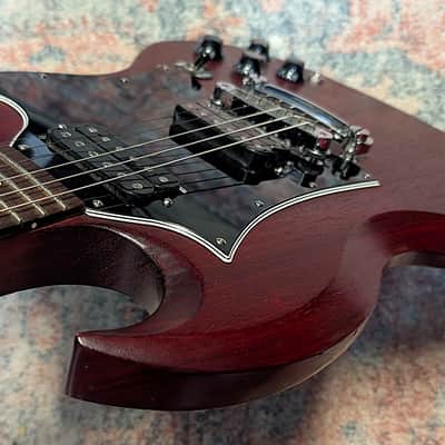 2016 Gibson SG Faded T with Rosewood Fretboard - Worn Cherry W/Hard Case image 9