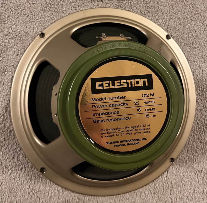 Celestion G12M Greenback 16 ohm 1989 (coil rub) | Reverb
