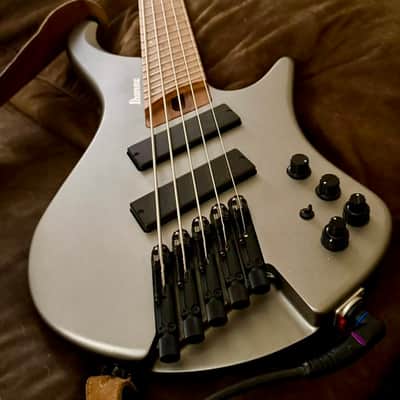 Ibanez EHB1005SMS-MGM Bass Workshop 2021 - Present - Metallic Gray Matte image 1