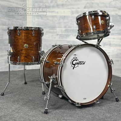 Gretsch USA Custom 3pc Drum Set Antique Maple Gloss image 1