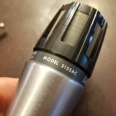 Shure Hi-Z Unidirectional Dynamic Mic 515SAC Unidyne B + Clip IOB spec sheet 1968 - black and silver image 5