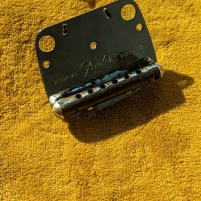 Vintage Fender Mustang Tail Piece Late 60s - Early 70s - Chrome image 1