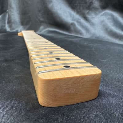 WD Fender Licensed Strat Neck Maple Fingerboard 21 Frets Routed for FR Locking Nut image 5