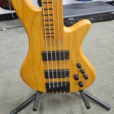 Schecter Stiletto Session-5 Fretless 2019 - Aged Natural Satin image 3