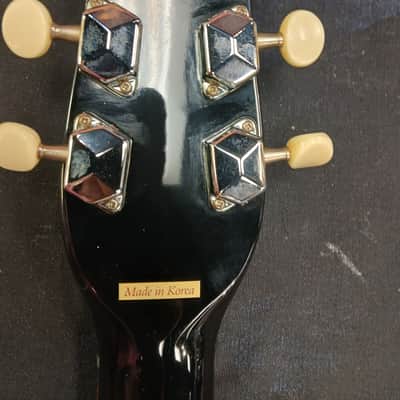 Danelectro '56 U2 reissue single cut 1990's - Gloss black image 8